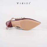 Valencia Glossy Sling Back Heels 7 cm by Viditi