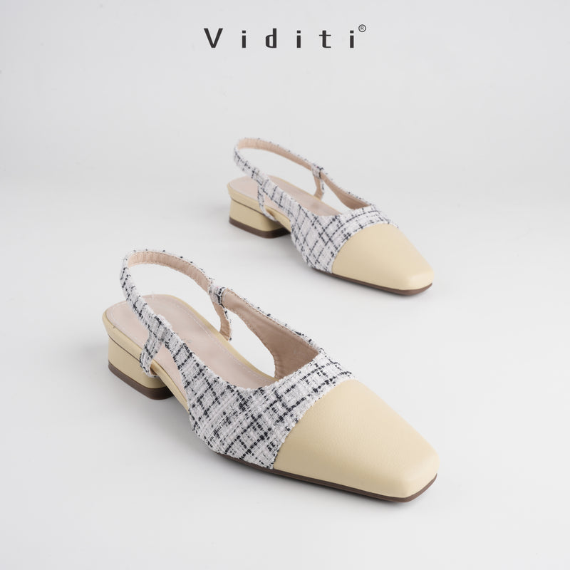 Yuki Sling Back Block Heels 3 cm by Viditi