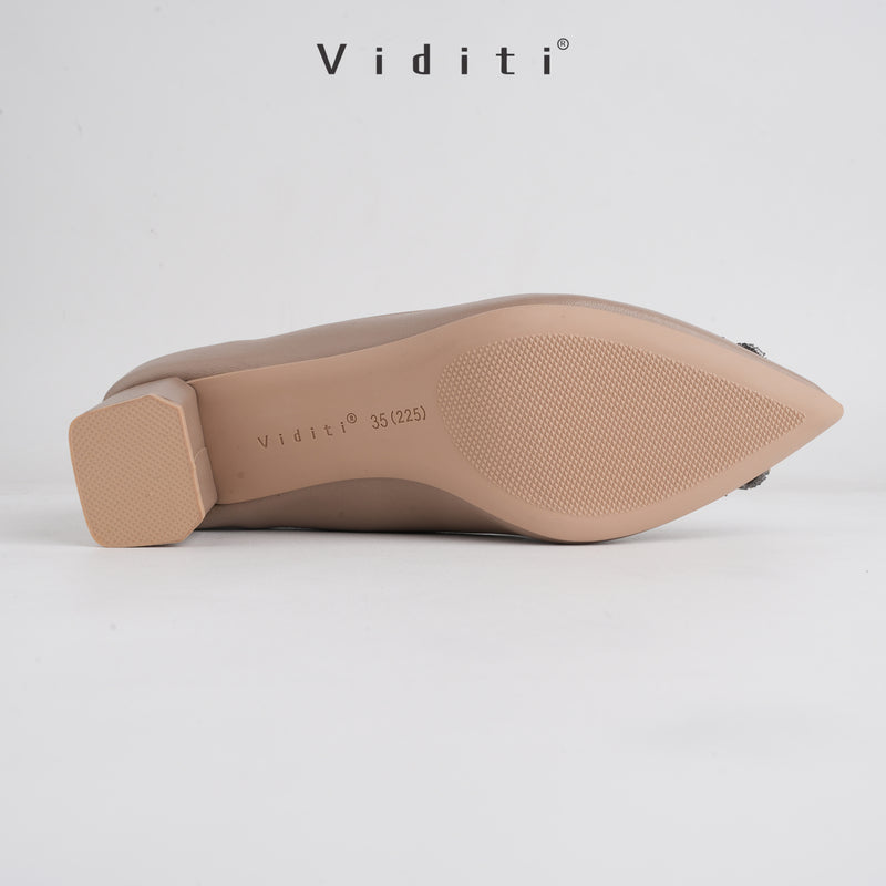 Viditi Crystal Block Heels 4 cm | Sepatu Import Wanita