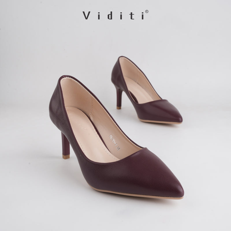 Viditi Luna Heels 7 cm | Shoes | Sepatu Import Wanita | Tumit | Hak Tinggi | Polos | Pesta | Wedding