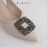 Viditi Crystal Sling Back Heels 4 cm | Shoes | Sepatu Import Wanita | Tumit | Hak Tinggi