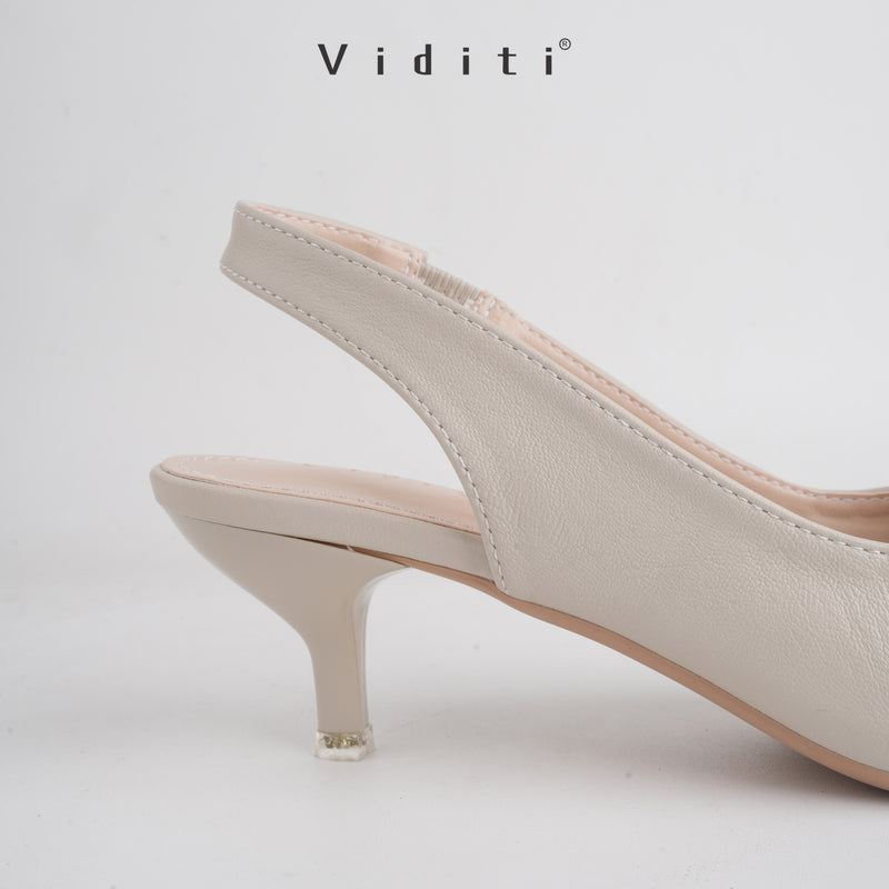 Viditi Crystal Sling Back Heels 4 cm | Shoes | Sepatu Import Wanita | Tumit | Hak Tinggi