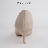 Viditi Esme Leather Heels 4 cm | Shoes | Sepatu Import Wanita | Tumit | Hak Tinggi | Polos | Pesta