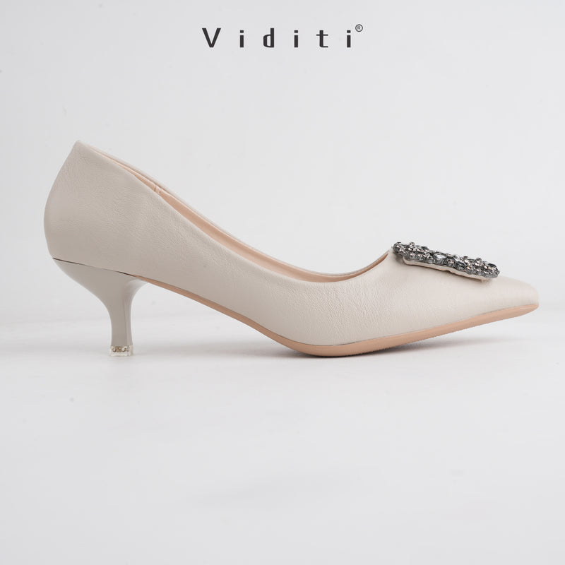 Viditi Crystal Heels 4 cm | Shoes | Sepatu Import Wanita | Tumit | Hak Tinggi | Wedding | Seserahan