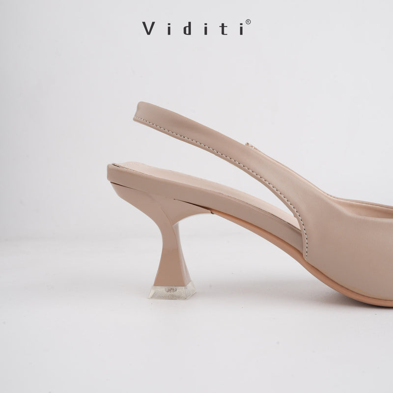 Viditi Ciara Sling Back Heels 5 cm | Shoes | Sepatu Import Wanita | Wedding | Wisuda | Seserahan