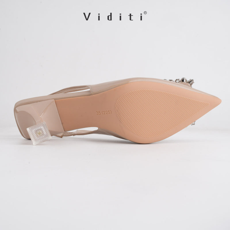 Viditi Ciara Sling Back Heels 5 cm | Shoes | Sepatu Import Wanita | Wedding | Wisuda | Seserahan