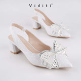 Viditi Natasha Sling Back Block Heels