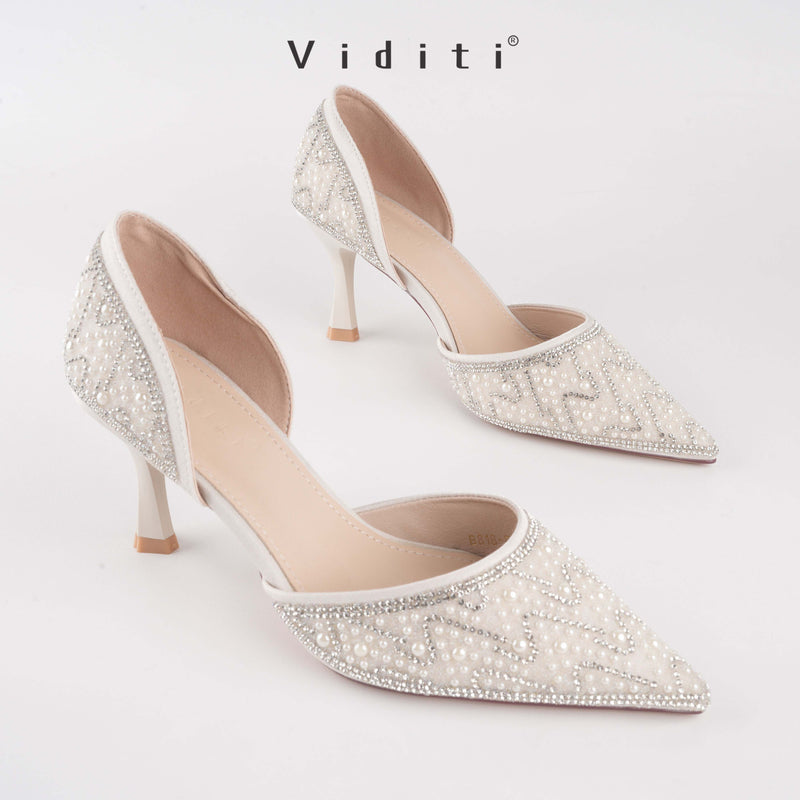 Viditi Amelie Heels 7 cm | Shoes | Sepatu Import Wanita | Hak Tinggi | Pesta | Wedding