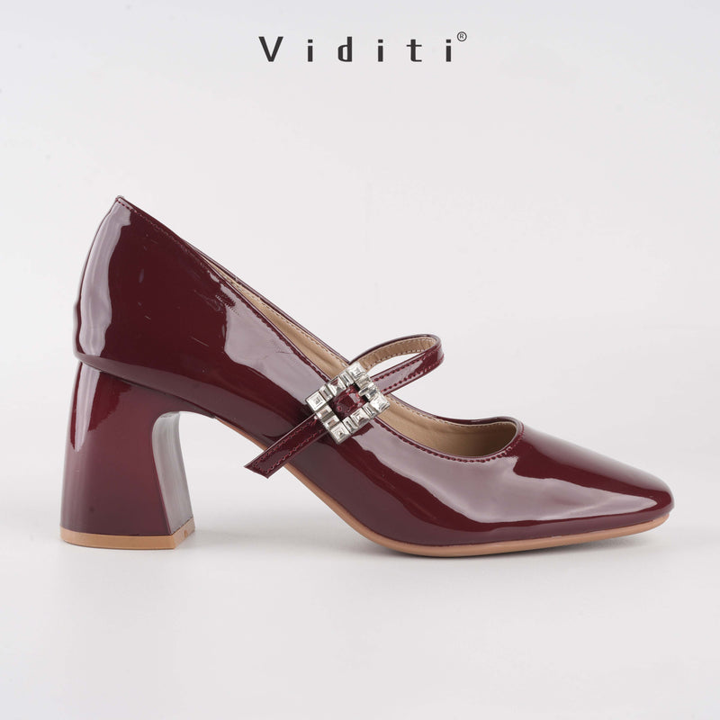 Viditi Flora Block Heels 7 cm | Shoes | Sepatu Import Wanita | Nikahan | Wisuda | Sangjit | Prewed
