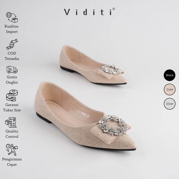 Viditi Carla | Sepatu Import Wanita | Lepes | Teplek | Kerja | Kuliah | Kantor | Flat Shoes | Kampus