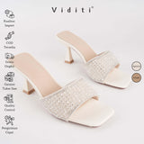 Viditi Lorine Sandal 7 cm | Shoes | Sendal Import Wanita | Santai | Jalan | Harian | Block Heels