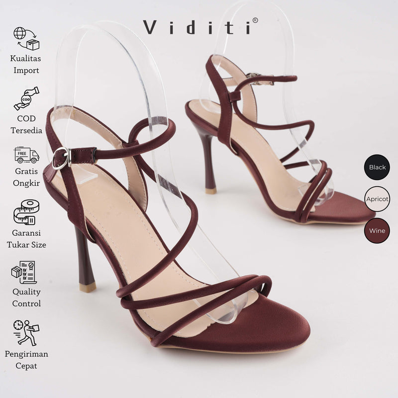 Viditi Evelina Heels 9 cm | Shoes | Sepatu Import Wanita | Nikahan | Wisuda | Seserahan | Pesta