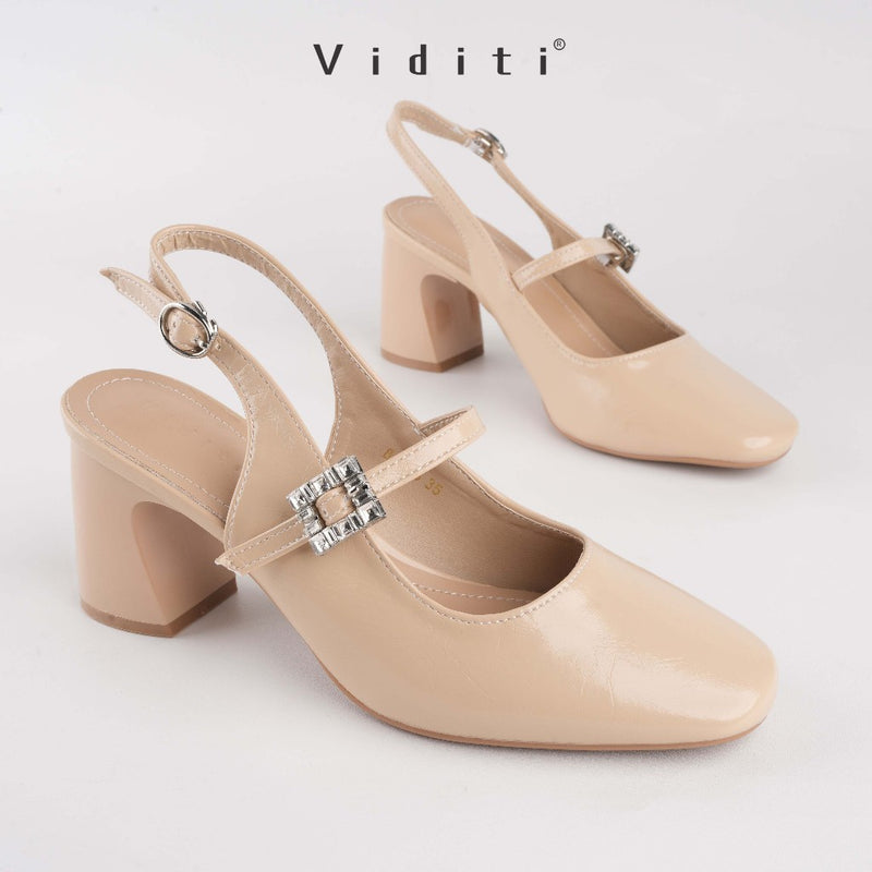 Viditi Annie Block Heels 7 cm | Shoes | Sepatu Import Wanita | Nikahan | Wisuda | Sangjit | Prewed