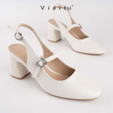 Viditi Annie Block Heels 7 cm | Shoes | Sepatu Import Wanita | Nikahan | Wisuda | Sangjit | Prewed