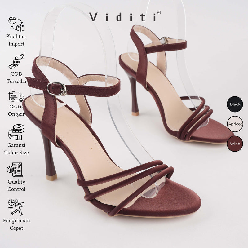 Viditi Giovana  Heels 9 cm | Shoes | Sepatu Import Wanita | Nikahan | Wisuda | Seserahan | Pesta
