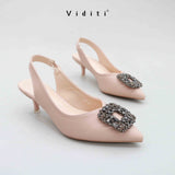 Crystal Sling Back 4 cm By Viditi