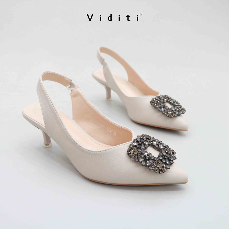 Crystal Sling Back 4 cm By Viditi