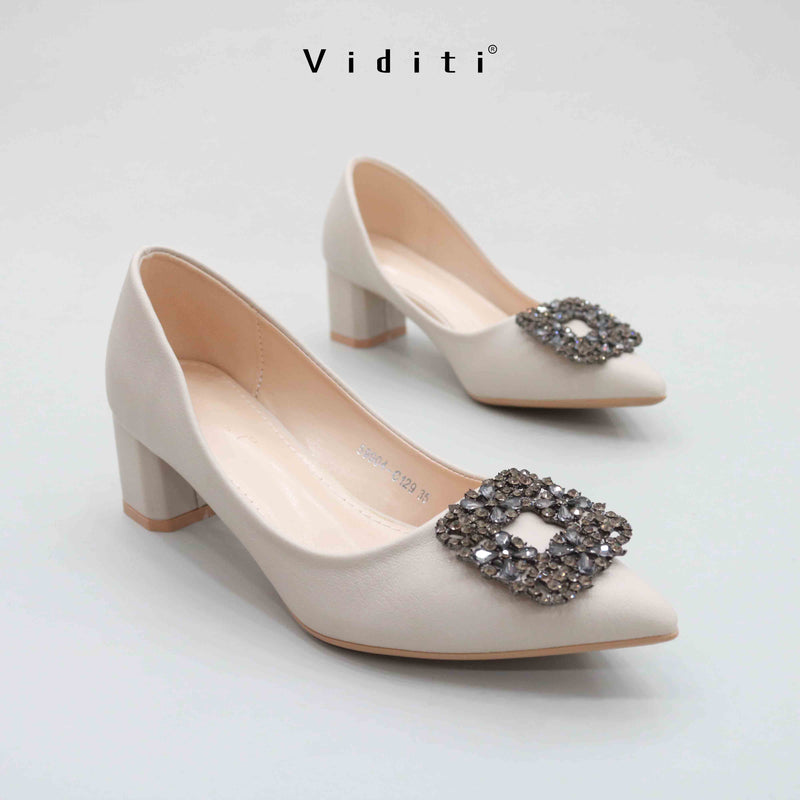 Crystal Block Heels by Viditi