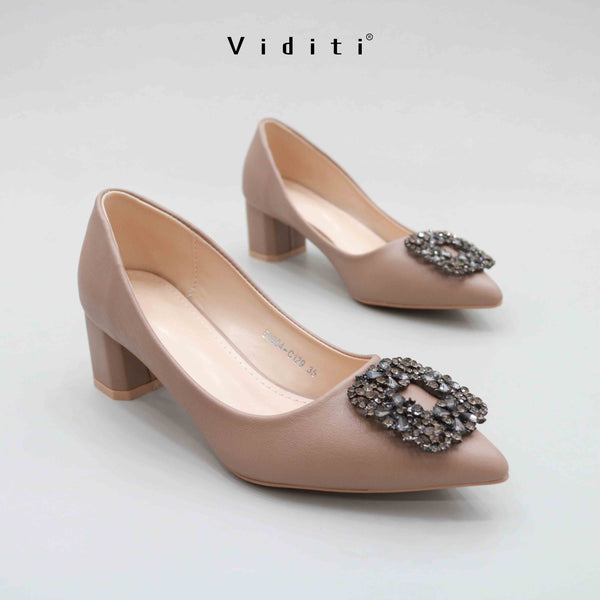 Crystal Block Heels by Viditi