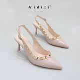 Valencia Glossy Sling Back Heels 7 cm by Viditi