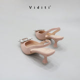 Ciara Sling Back Heels 5 cm by Viditi