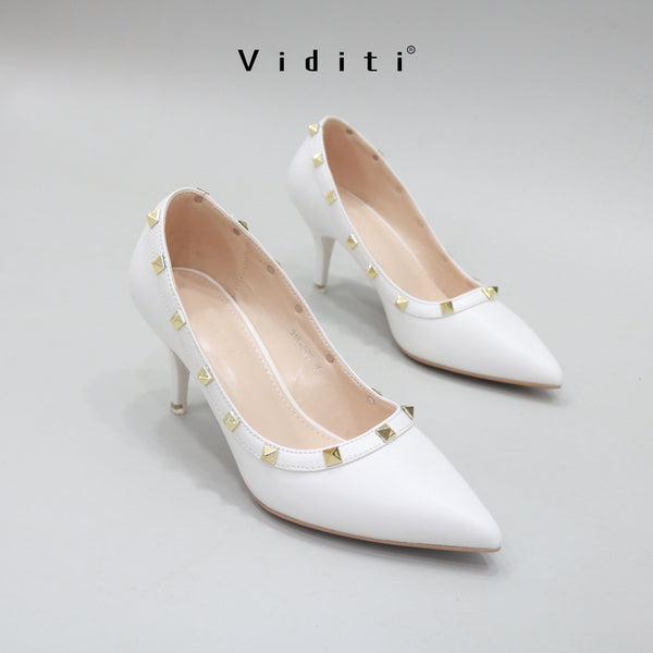 Valencia Leather Heels 6 cm by Viditi