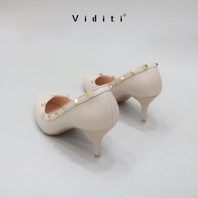 Valencia Leather Heels 6 cm by Viditi