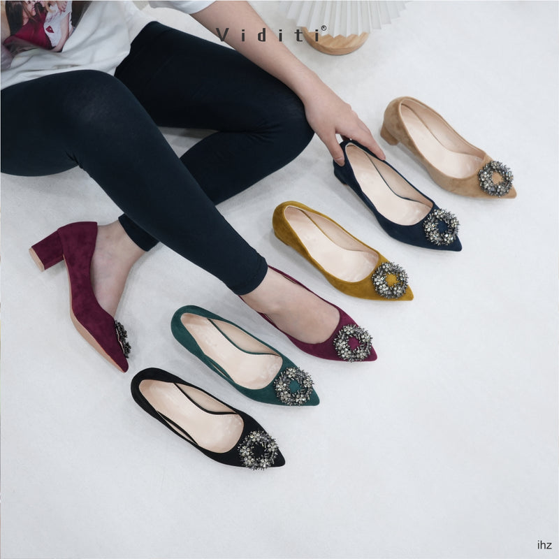 Beryl Block Heels by Viditi